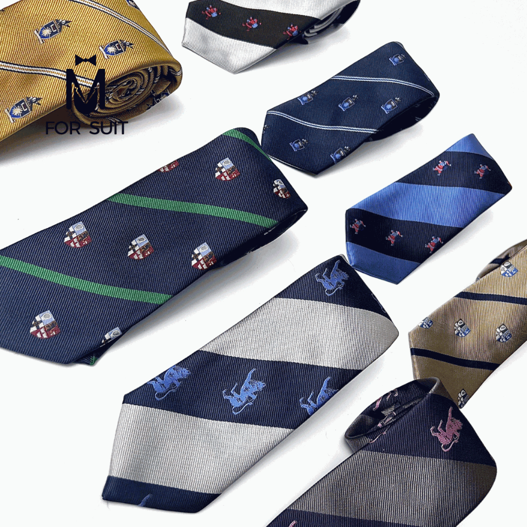 Cà vạt nam FORSUIT màu xanh chất liệu lụa Polyester cao cấp dập vân dày bản 7cm phong cách lịch lãm