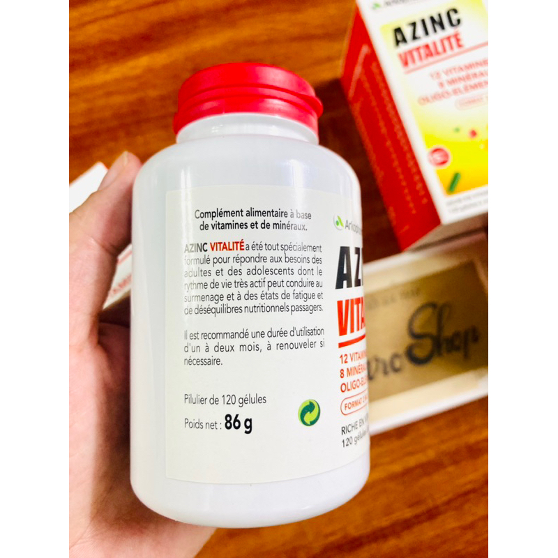 Vitamine tổng hợp AzinC Vitalite Arkopharma Nội địa Pháp