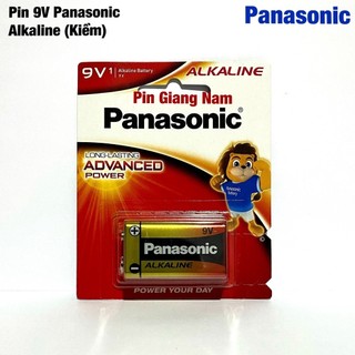 Pin 9v vuông Panasonic Alkaline 6LR1T/1B vỉ 1 viên Hàng Chính Hãng Made in ThaiLand