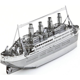 đồ chơi lắp ráp mô hình mini 3d kim loại, thuyền Tàu Titanic, đồ chơi xếp hình