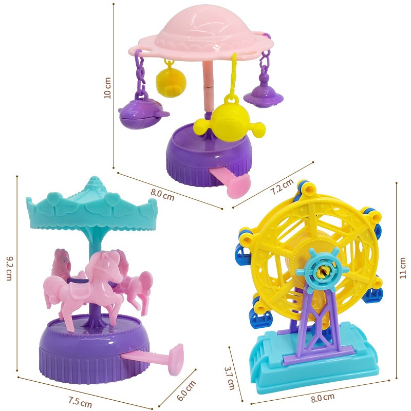 Vòng Quay Ngựa Gỗ Có Đèn Dạ Quang Độc Đáo Cho Bé