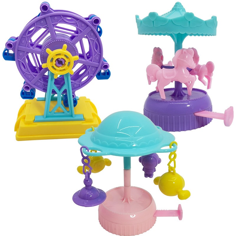 Vòng Quay Ngựa Gỗ Có Đèn Dạ Quang Độc Đáo Cho Bé