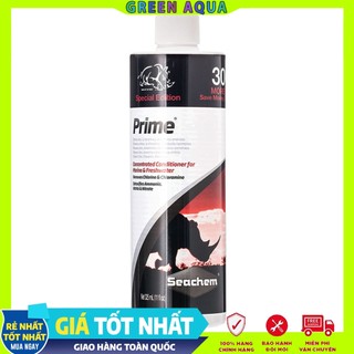 Seachem - prime 30% more free | khử clo, nh3, no2, no3 cho nước hồ cá thủy sinh, hồ cá biển