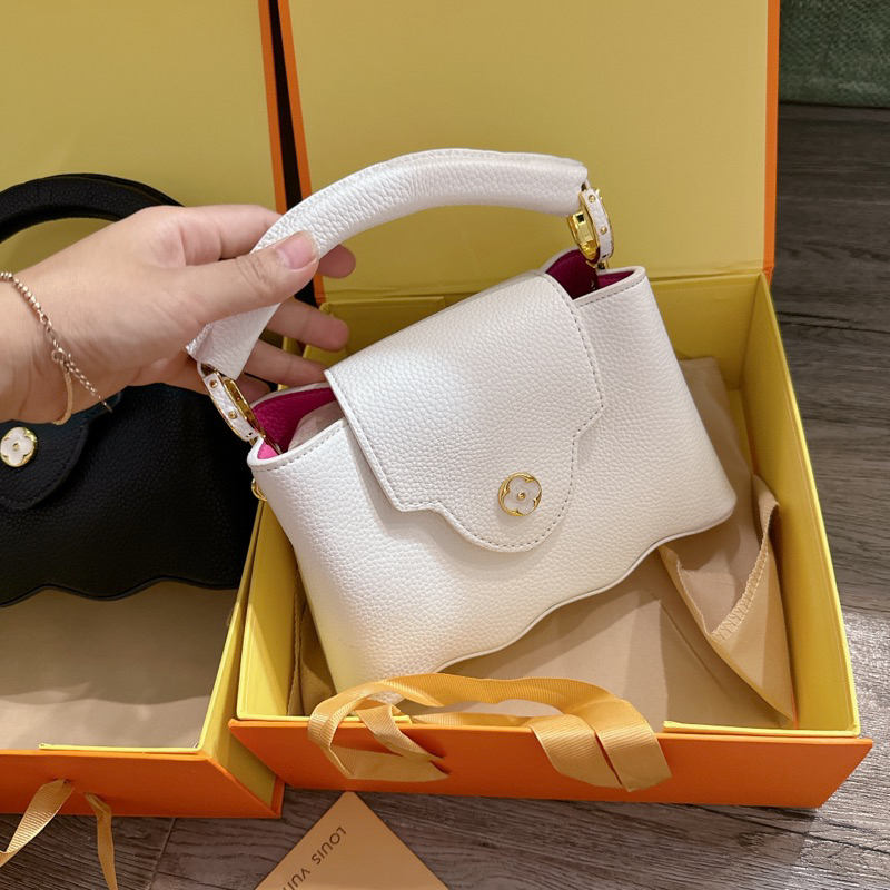 Túi L.V Sóng capu Quai Xách size 20 Fullbox