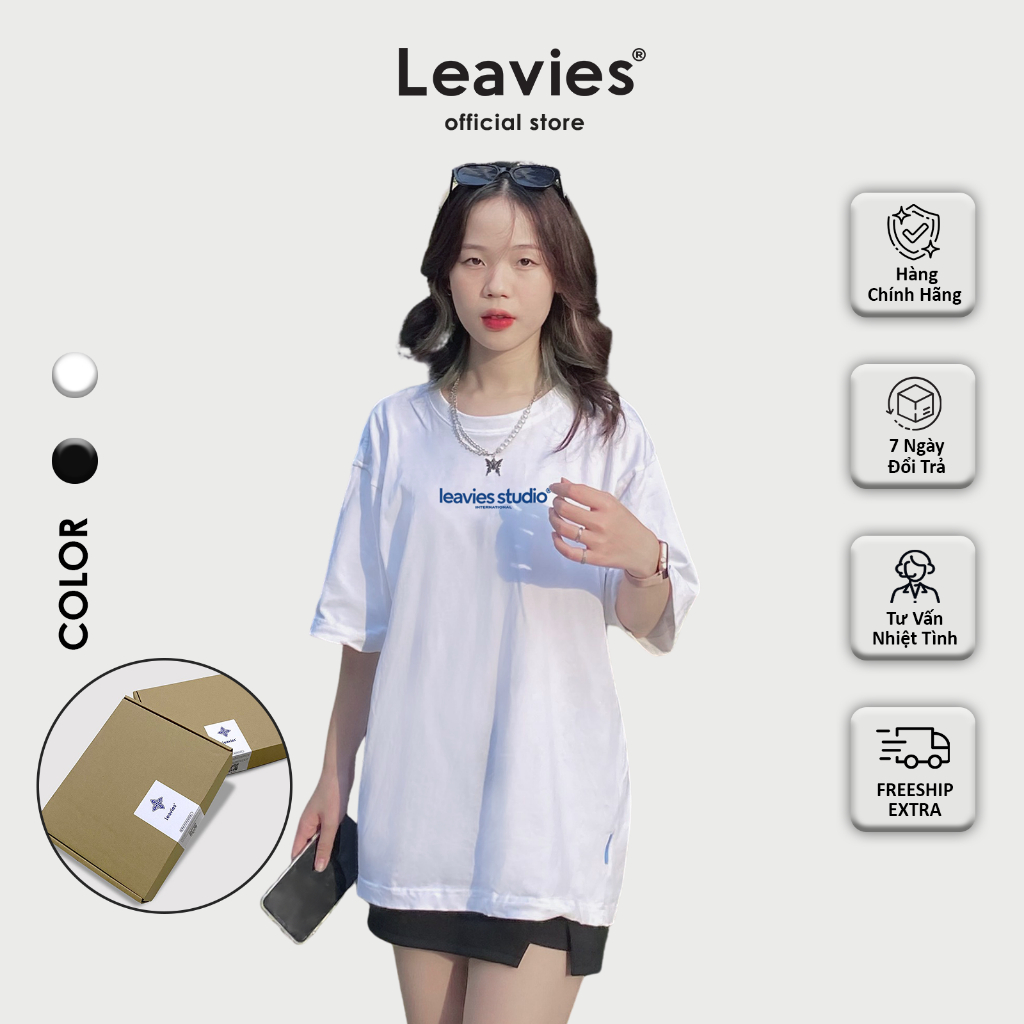 Áo thun local brand LEAVIES® Basic Tee 01 - unisex form rộng