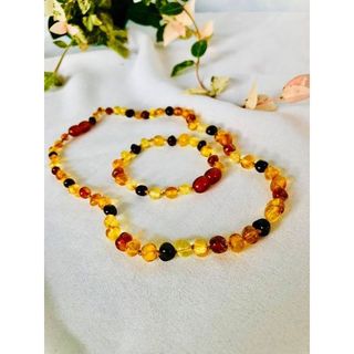 set vòng hổ phách cho bé