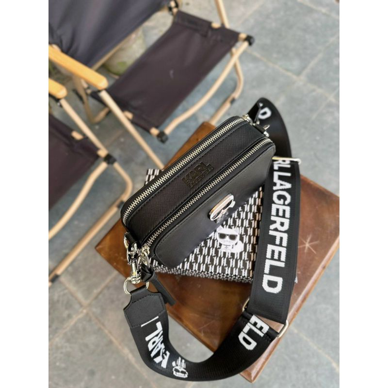 Túi Karl Lagerfeld 3 màu fullbox dáng unisex da xước