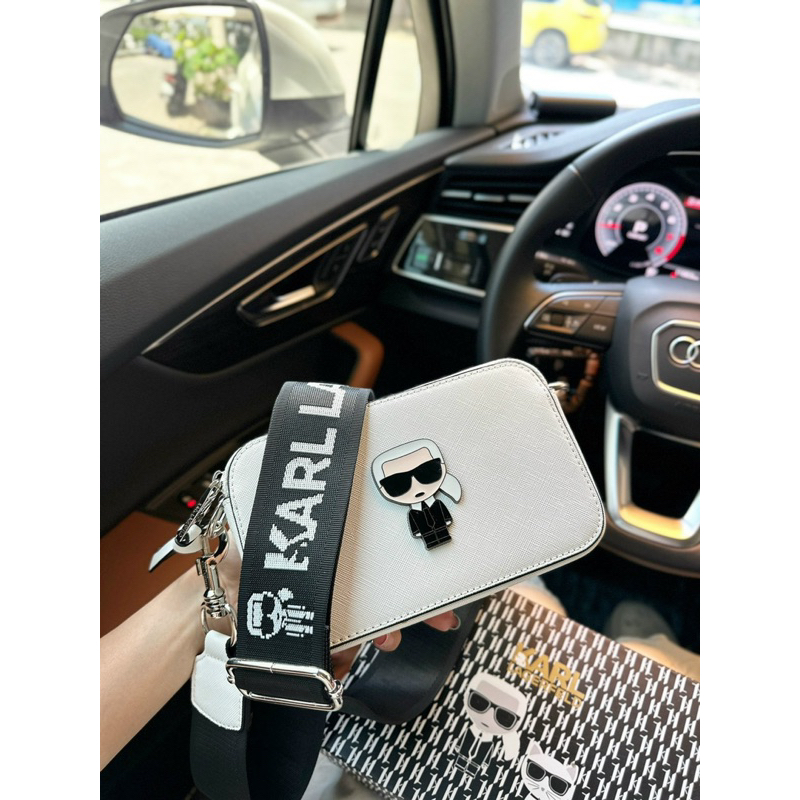 Túi Karl Lagerfeld 3 màu fullbox dáng unisex da xước