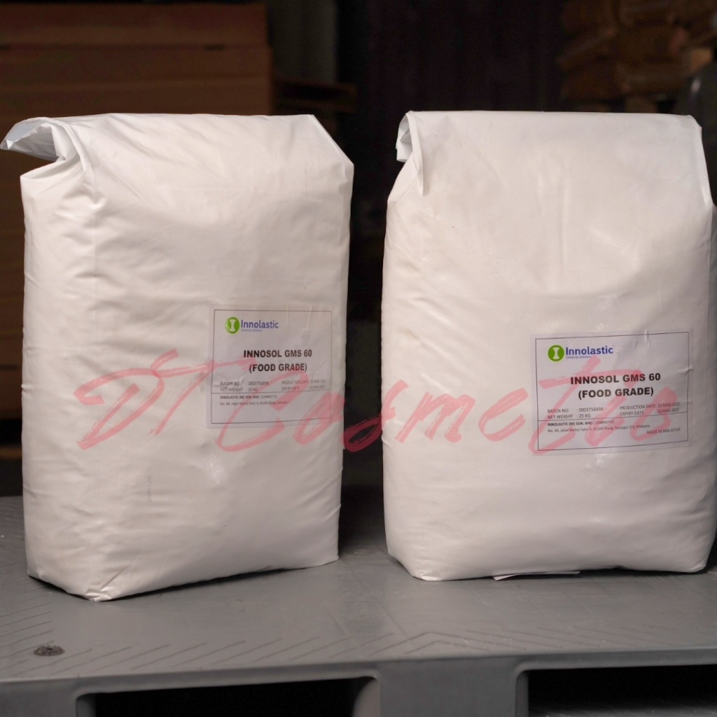 100g Sáp Nhũ Hóa GMS 60  - Nguyên Liệu Mỹ Phẩm