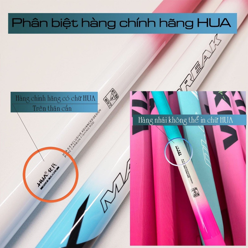 Cần câu tay VIX 8H Chính Hãng siêu nhẹ Chuyên Săn hàng Tặng kèm ngọn phụ