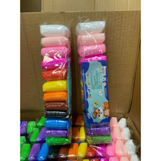 Đất nặn xốp Nhật 12 màu tự khô chống nước ( Hàng size to)