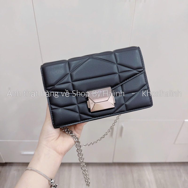 Túi Đeo Chéo Vân Trám Dáng Bì Thư Xuất Dư 2 Size