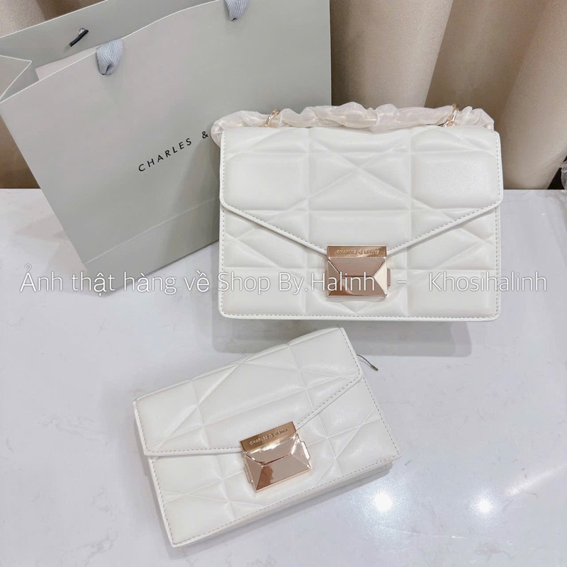 Túi Đeo Chéo Vân Trám Dáng Bì Thư Xuất Dư 2 Size