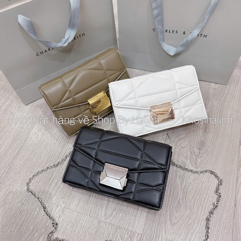 Túi Đeo Chéo Vân Trám Dáng Bì Thư Xuất Dư 2 Size