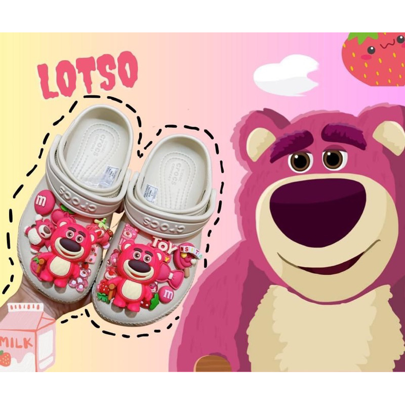 Sục cross trắng full charm cho bé hàng hãng xuất dư