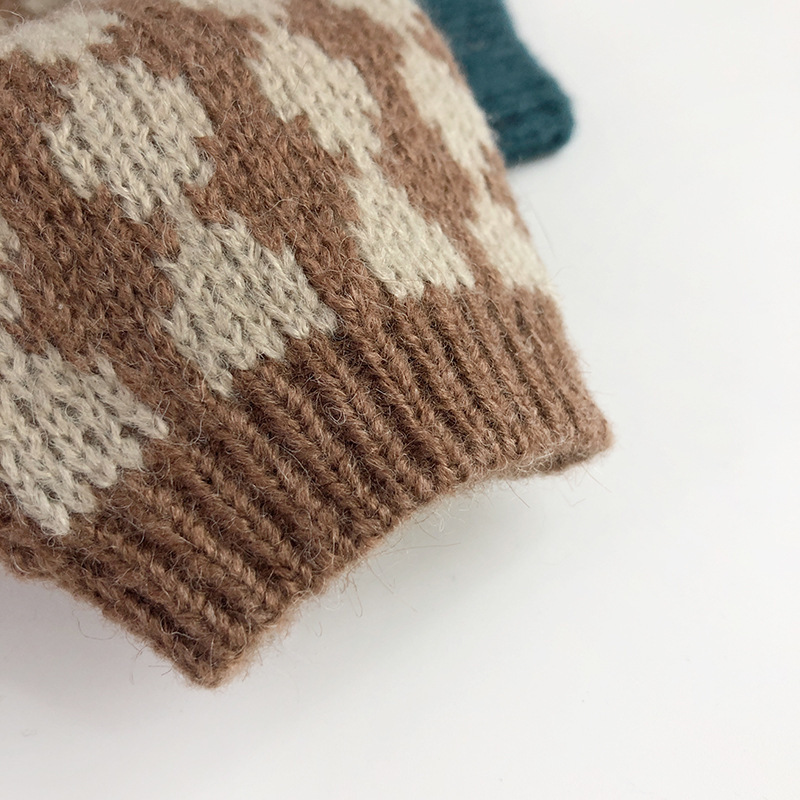 Aó khoác cardigan len họa tiết đơn giản cho bé trai bé gái mùa thu đông G18