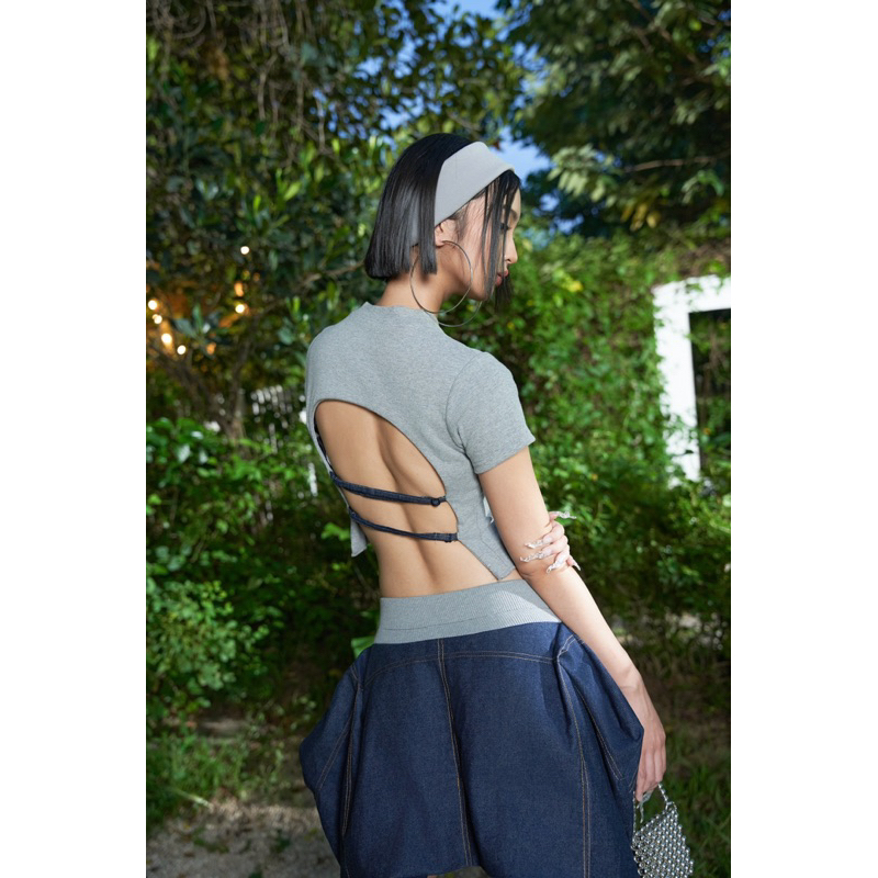 SET DENIM PHỐI THUN TĂM