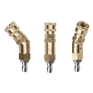 Khớp xoay điều chỉnh 360 độ nối nhanh béc súng xịt rửa của máy rửa xe áp lực cao-Ren nối nhanh 1/4 inch