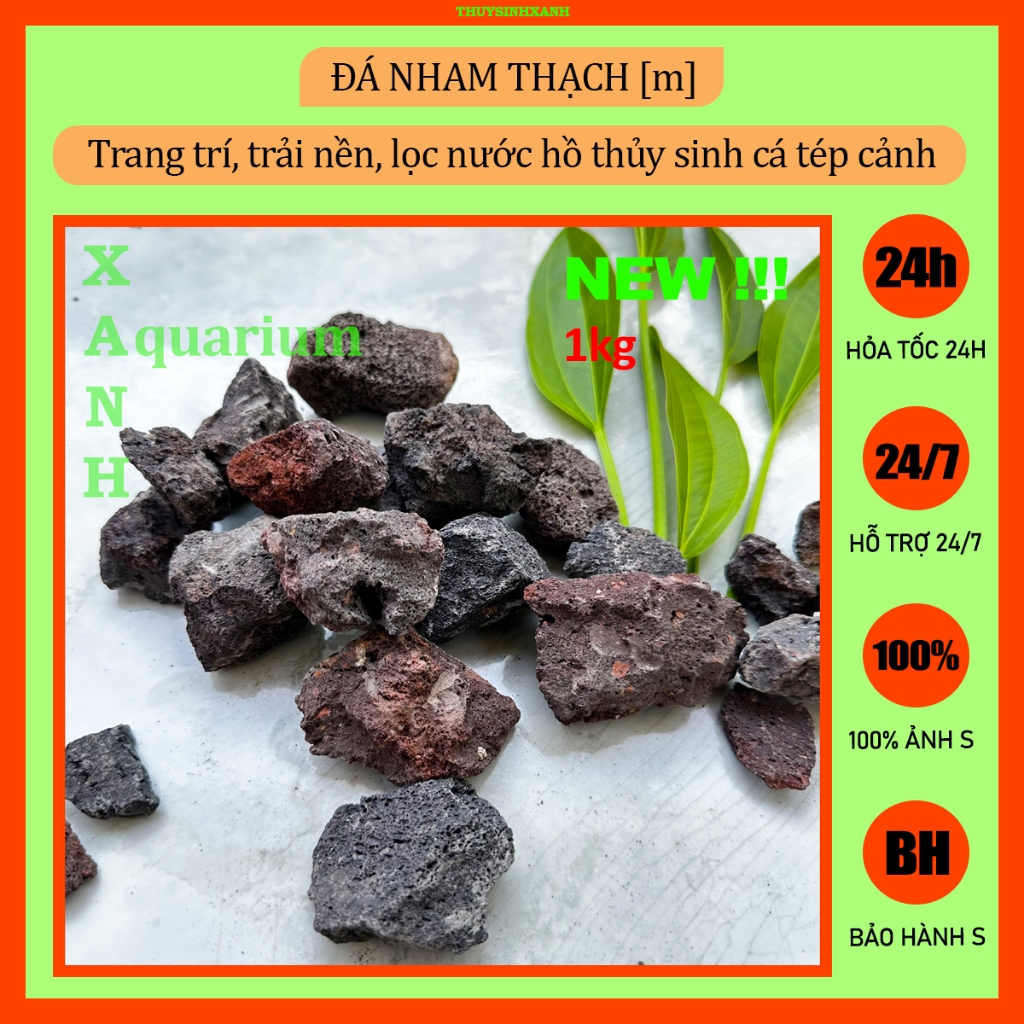 Nham thạch trang trí hồ cá 1kg