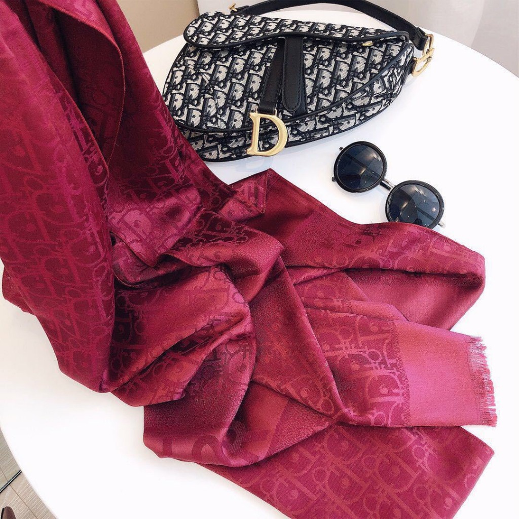 Khăn lụa chất satin hàng full box cao cấp