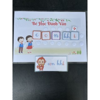 học liệu bé học đánh vần