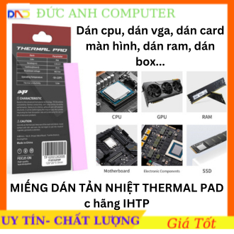 Miếng Tản Nhiệt Thermal Pad CPU GPU Chính Hãng iHTP Kích Thước 12cm x 2cm - Hàng Fullbox