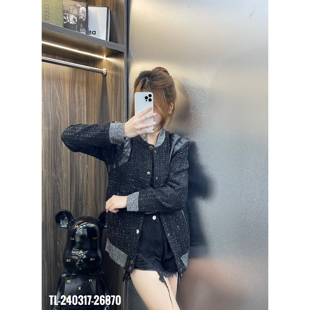 🔥Hot🔥Áo khoác bomber GVC bo kim tuyến thiết kế hot trend Nam nữ New 2023