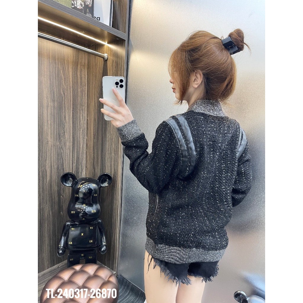 🔥Hot🔥Áo khoác bomber GVC bo kim tuyến thiết kế hot trend Nam nữ New 2023