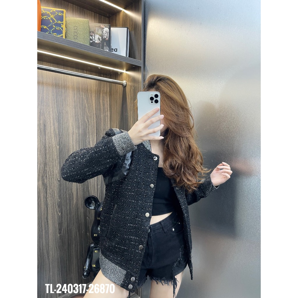 🔥Hot🔥Áo khoác bomber GVC bo kim tuyến thiết kế hot trend Nam nữ New 2023