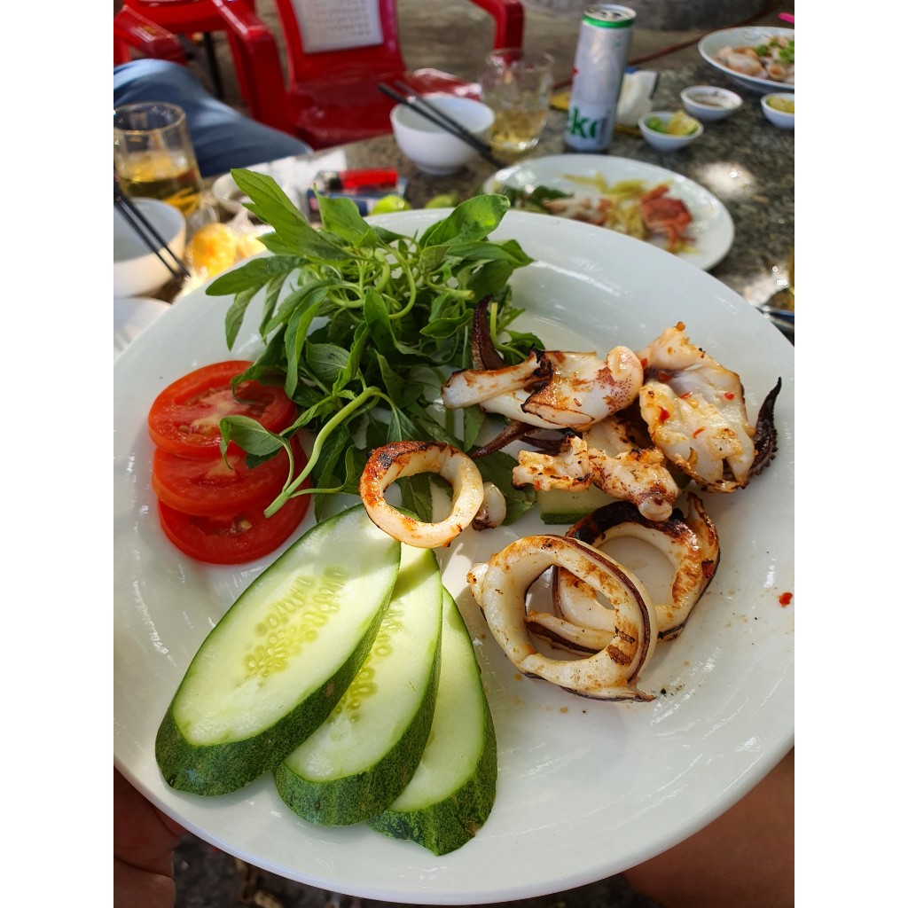 Mực lá câu tươi nháy biển Phú Yên 500gr 4 đến 5 con