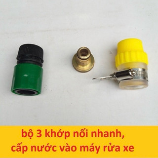 Đầu nối dây hút máy rửa xe-đầu nối ống hút máy rửa xe ( bộ 3 cái)