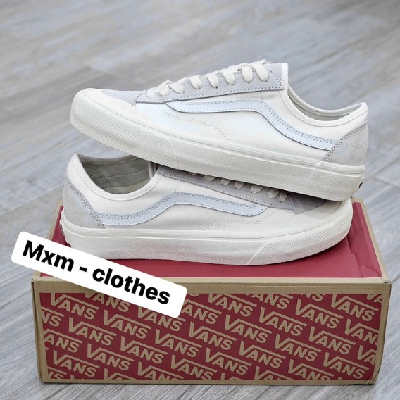 Giày sneakers Vans Style 36 Decon Cream White - Hàng cao cấp Trung sale - NEW FULLBOX