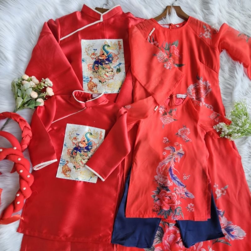Sét áo dài gia đình cao cấp tết đẹp hàng thiết kế giá rẻ nhẹ nhàng mềm