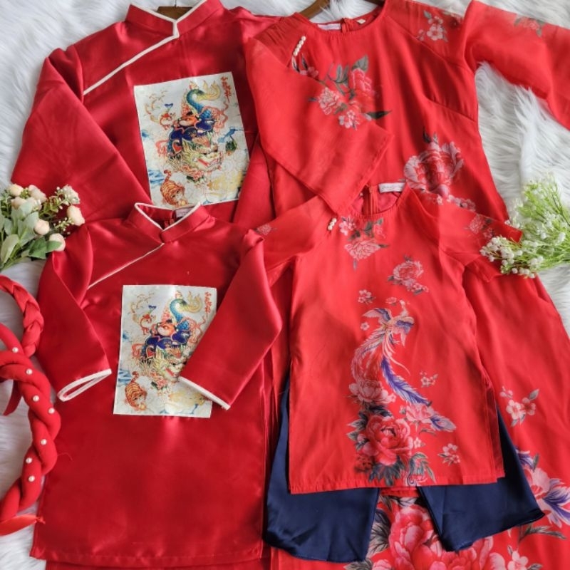 Sét áo dài gia đình cao cấp tết đẹp hàng thiết kế giá rẻ nhẹ nhàng mềm