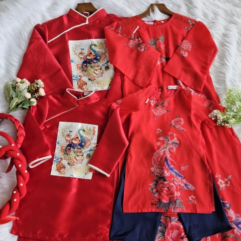 Sét áo dài gia đình cao cấp tết đẹp hàng thiết kế giá rẻ nhẹ nhàng mềm