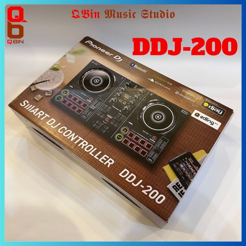 Bàn dj mini giá rẻ ddj-200 sử dụng phần mềm wedj vitual dj rekordbox