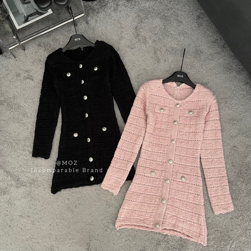 ĐẦM LEN KHUY TAY DÀI