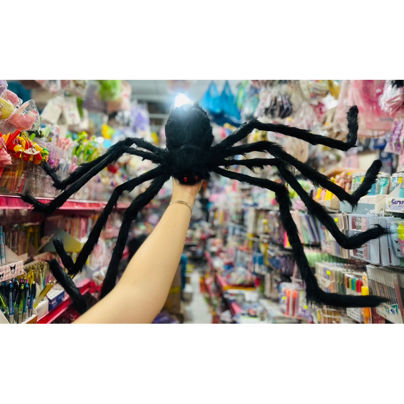 Nhện Lông, Mạng Nhện 3 Size Trang Trí Halloween