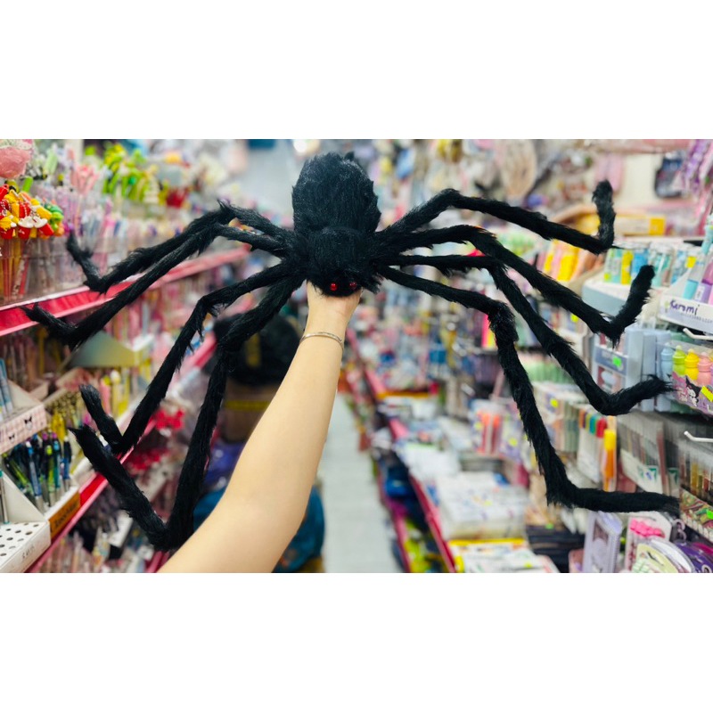 Nhện Lông, Mạng Nhện 3 Size Trang Trí Halloween