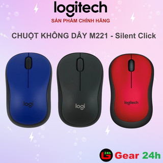 Chuột không dây Logitech M221 Silent Plus , giảm ồn Silent - Chính Hãng