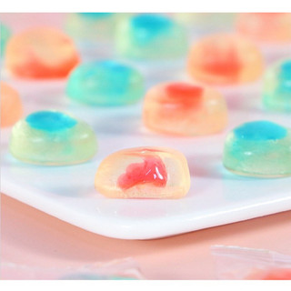 100g Kẹo dẻo thạch nhân mứt trái cây hình trái tim siêu cute