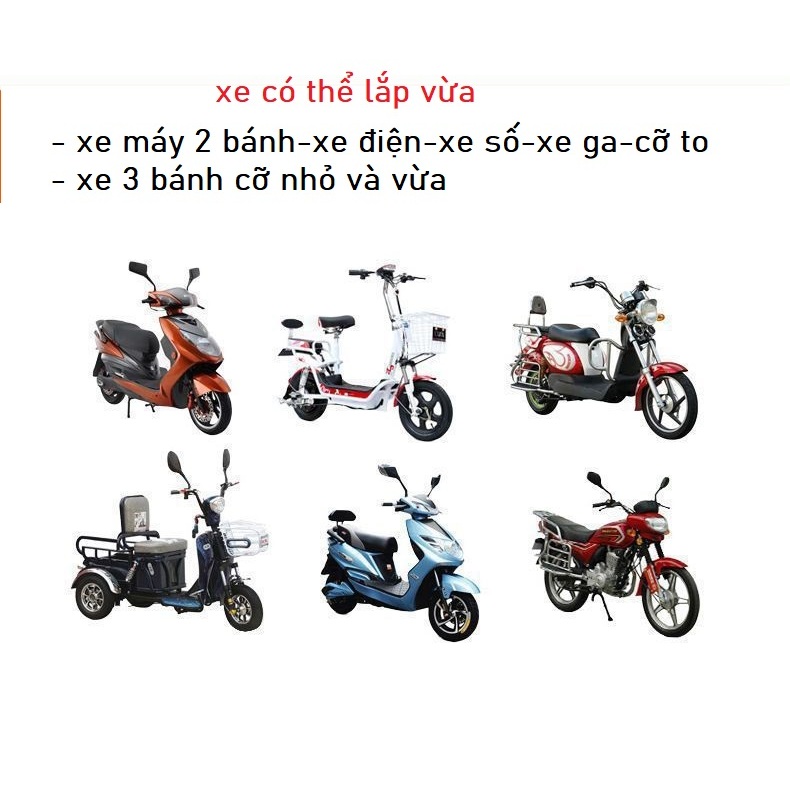 Mái che xe máy chống mưa có khung bảo vệ loại chắc chắn