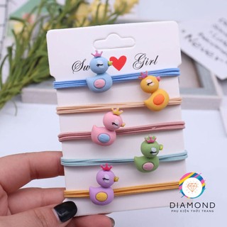 Dây cột tóc nữ hoàng vịt bầu diamond ct19
