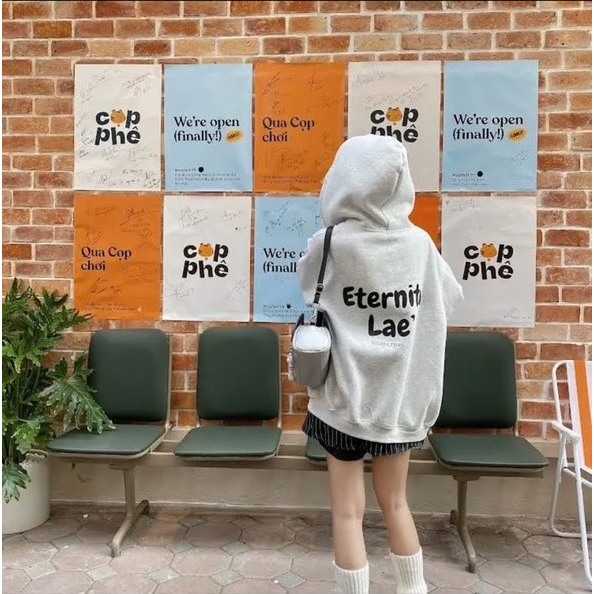 ÁO hoodie zip UNI kèm chữ lưng to form rộng phong cách hàn quốc nam nữ mặc đôi siêu dày đẹp