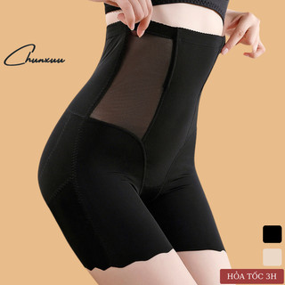 Quần gen nịt bụng chunxuu chất su lạnh phối ren nẹp định hình chống cuộn nâng mông - gb18