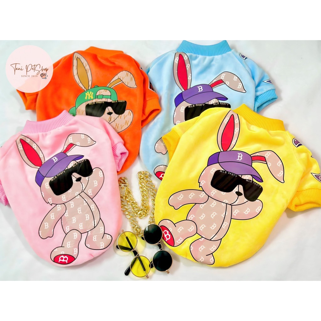 Áo Thun MLB Bear 2023 Cho Chó Mèo - Áo Giữ Ấm Cho Chó Mèo Mùa Đông Tanipetshop