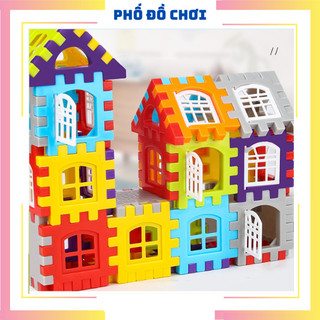 Bộ đồ chơi lego xếp hình ngôi nhà, cửa sổ xoay 360 độ, đồ chơi giáo dục hot 2023