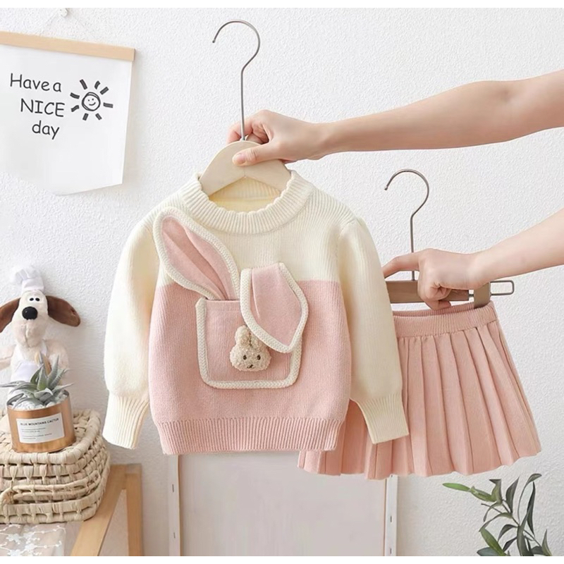 Váy len Quảng Châu cao cấp cho bé gái