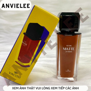 Son kem lì mịn vacosi 805 bonnie cam đất natural studio matte lip cream hàn quốc