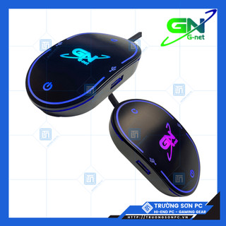Nút Nguồn Máy Tính G-NET/ Nút Nguồn PC Có Led RGB/ Dây Dài 1.5M | Tích Hợp Nhiều Tính Năng (On-Off/ Reset/ 2 Cổng USB)